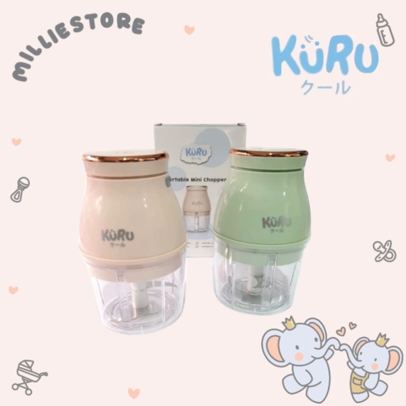 KURU FC2001 Electric Food Mini Chopper Blender | Blender Makanan Bayi MPASI Elektrik
