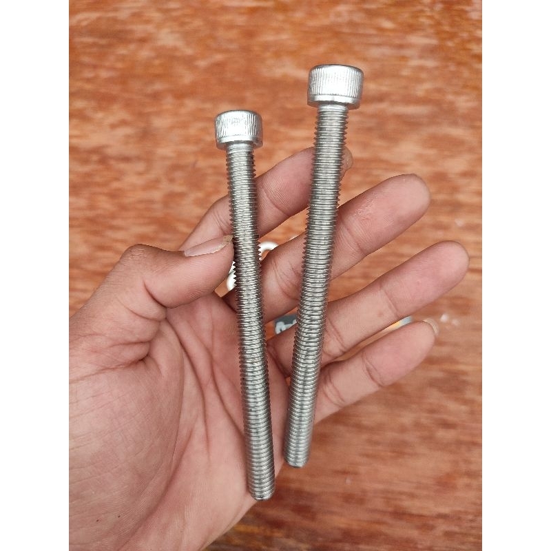 baut L pangkon mesin tiger / baut pangkon mesin belakang tiger cb gl mp m10 drat 14 stainless