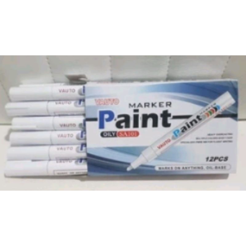 

spidol putih ban motor mobil spidol permanent white marker waterproof