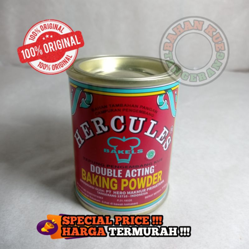 

Baking Powder Double Acting merk HERCULES 110gr