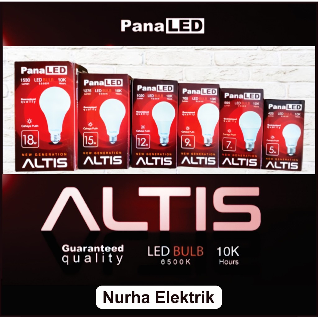 Lampu Led PANALED ALTIS 5W 9W 18W Lampu Led Bulb