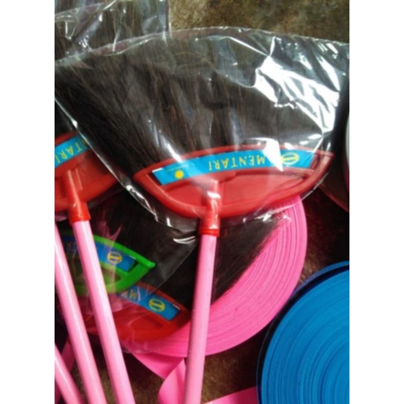 Sapu Ijuk Panjang / Sapu Duk Hitam Lakop plastik
