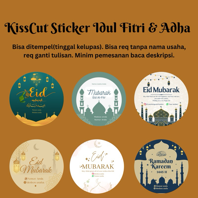 

(BULAT) STICKER LEBARAN / STICKER RAMADHAN / STICKER IDUL ADHA / STICKER IDUL FITRI / sticker olshop ramadhan / eid mubarak