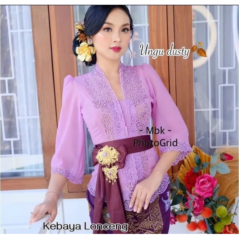 Kebaya bordir jadi/ Kebaya bordir bali terbaru/ Kebaya bordiran adat bali/ Kain kebaya bali