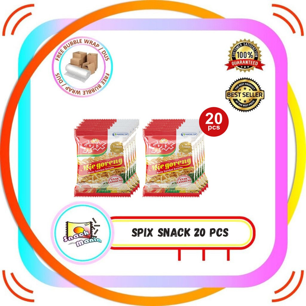 

Spix Mi Goreng Mie Kremes Sambal Balado ~ 9 gr x 20 Sachet RENTENG