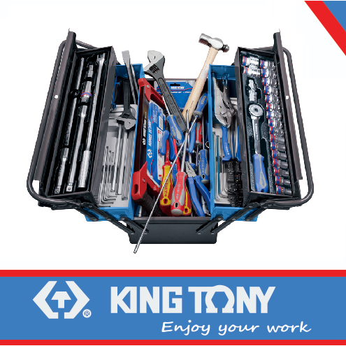 132PC CANTILEVER TOOL BOX SET METRIC & IMPERIAL - KING TONY 9A05-132CR-KB