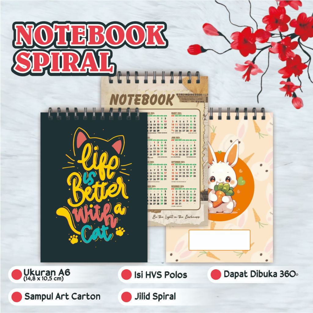 

Notebook Blocknote Buku Spiral / Buku Catatan Kecil / Blocknote Memo Catatan