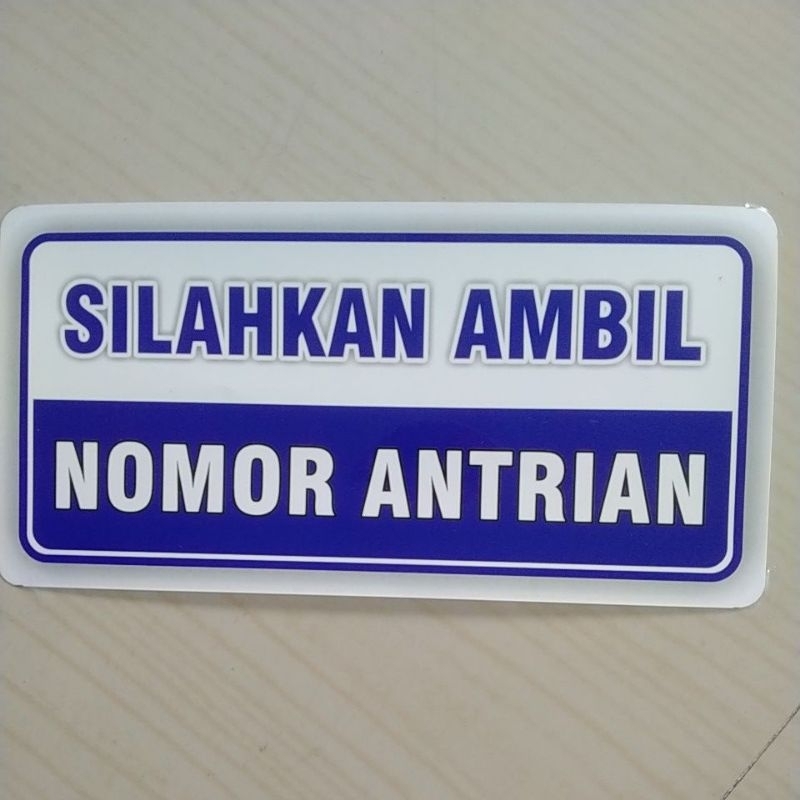

Stiker Silahkan ambil Nomor Antrian