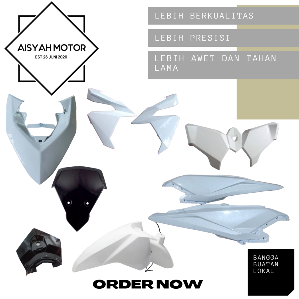Bodi Halus Honda Vario 125 Led Dan 150 Led Warna Putih Tahun 2015