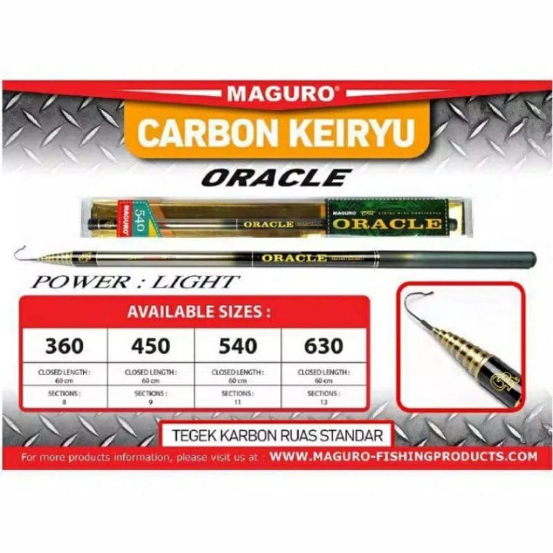 Joran tegeg maguro  Oracle Carbon keiryu 540cm