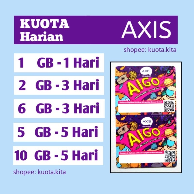 Paket Internet AXIS kuota AXIS voucher AXIS 1GB 2GB 3GB 5GB 6GB 10GB kuota mini AXIS 1 GB 2 GB 3 GB