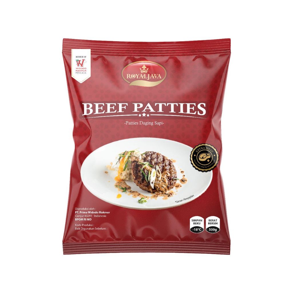 

ROYAL JAVA BEEF PATTIES DAGING SAPI