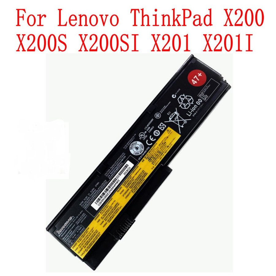 Baterai Laptop Thinkpad X200 X200s X201 X201i 47+