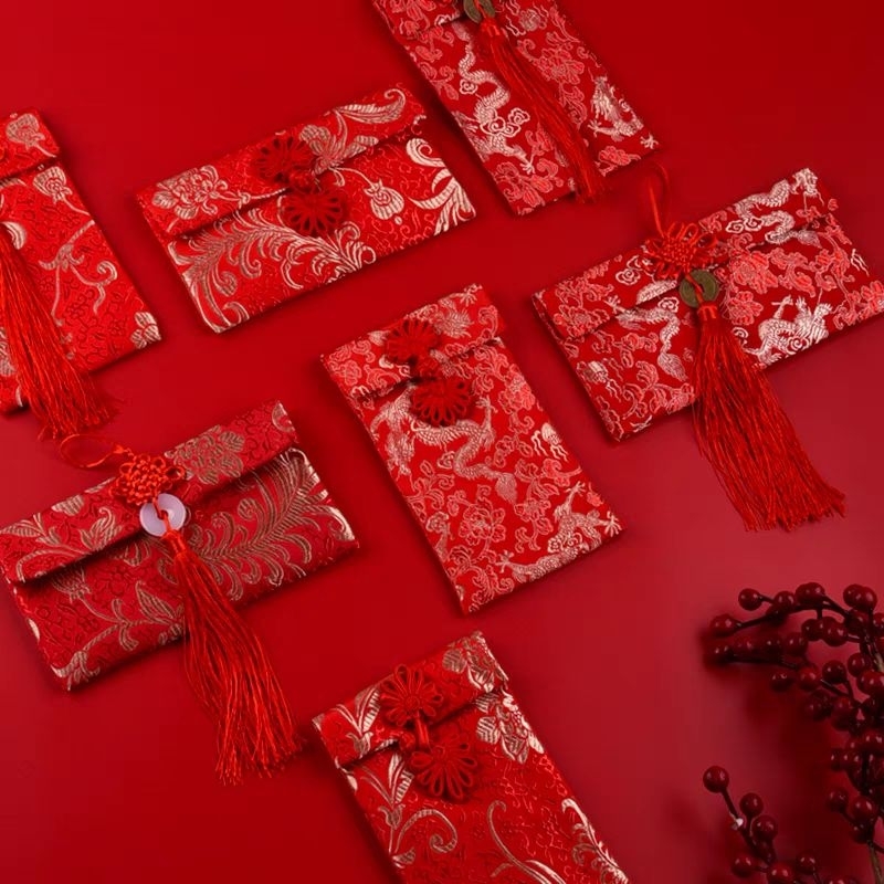 

RB READY stock siap kirim INSTAN atau SAMEDAY angpao hongpao premium imlek sinchia red kain