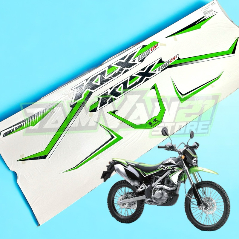 STICKER STIKER STRIPING KLX 150BF SE 2016 HIJAU ORIGINAL