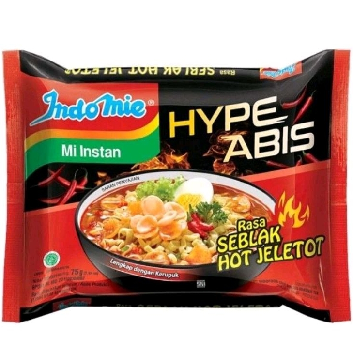 

Indomie kuah pedas rasa SEBLAK HOT JELETOT/Mie instan kuah pedas rasa seblak/Indomie kuah seblak/Mie pedas enak