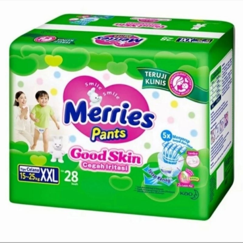 Merries popok anak size XXL isi 28