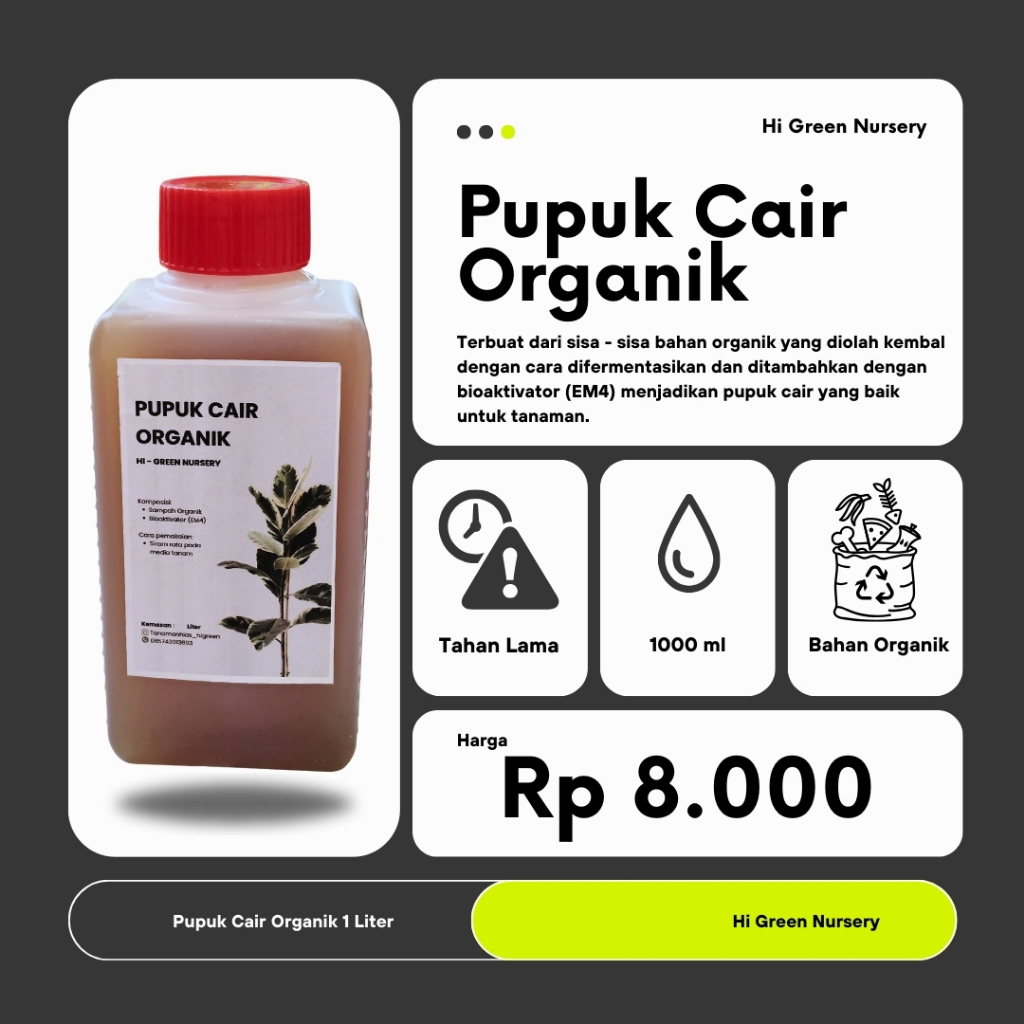 Pupuk Cair Organik 1 Liter