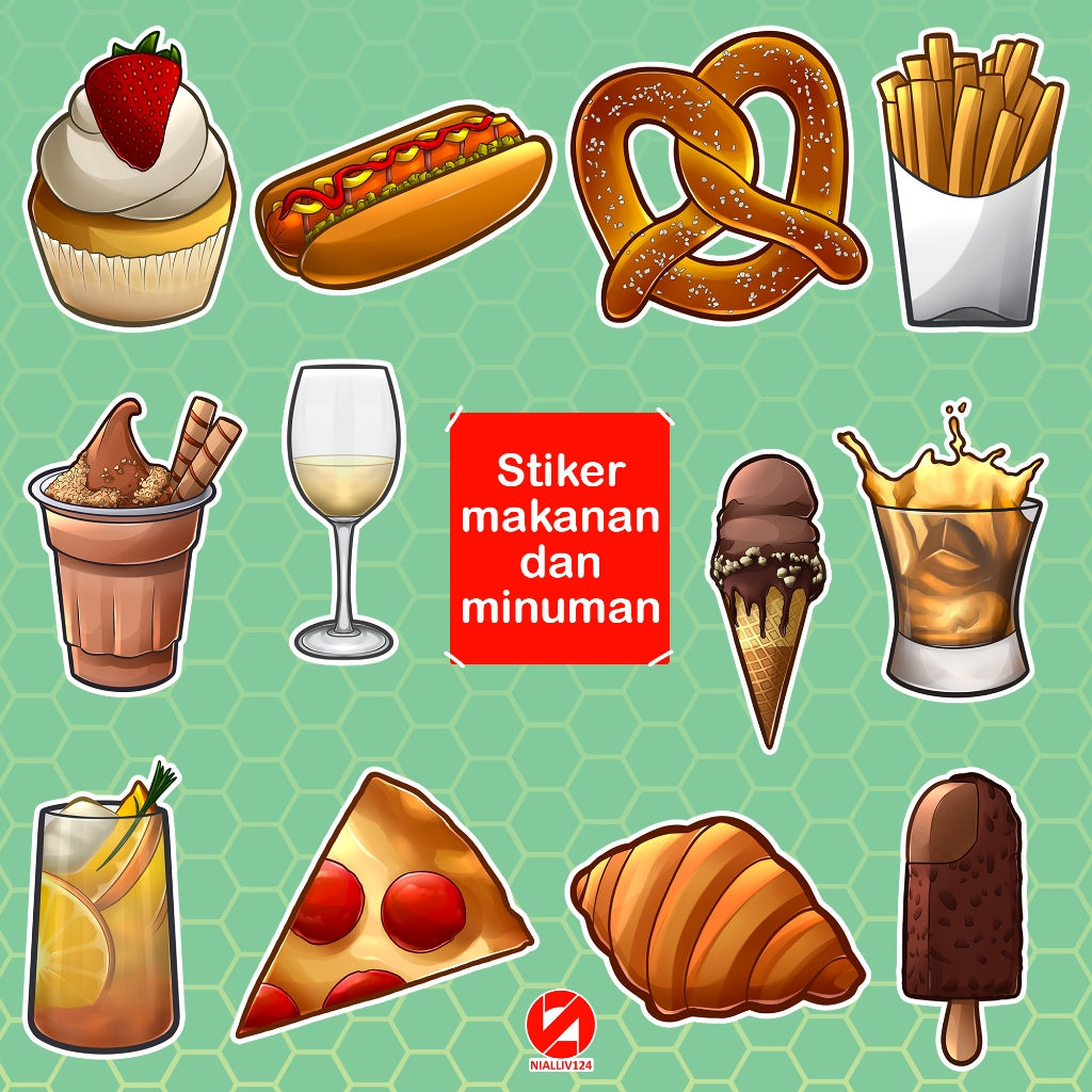 

Stiker Makanan dan Minuman Premium