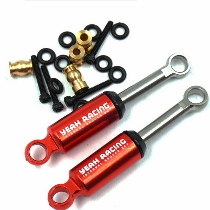YEAH RACING RED ALUM INTERNAL SPRING SHOCK FOR AXIAL SCX24