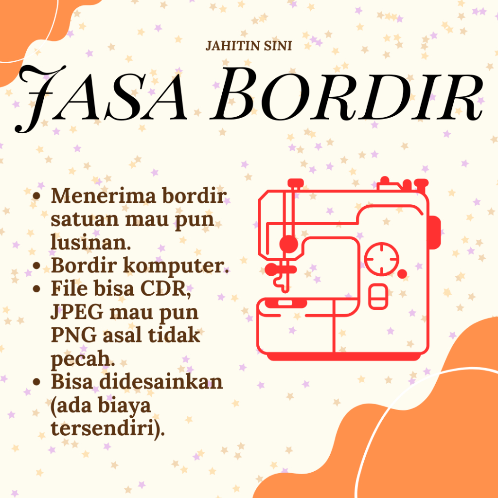 Jasa Bordir Komputer Satuan Lusinan