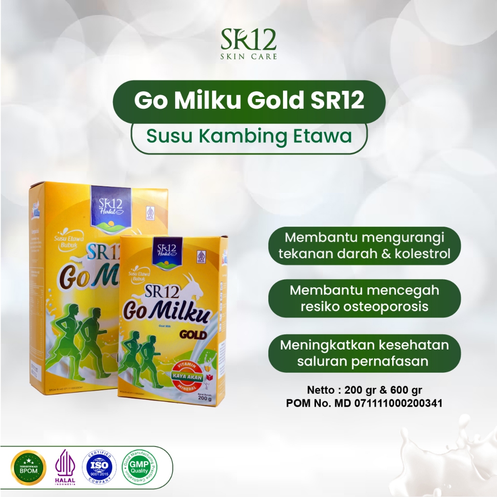 

Susu Bubuk Kambing Go Milku Gold SR12 Herbal - Susu Gomilku Kambing Etawa Atasi Nyeri Sendi & Linu