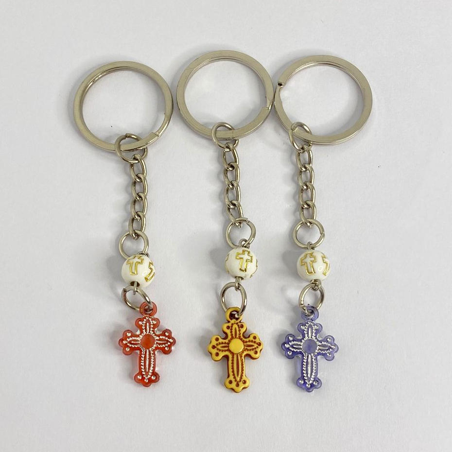 Gantungan Kunci Tas Salib Rohani Murah Premium Anti Karat - Genesis