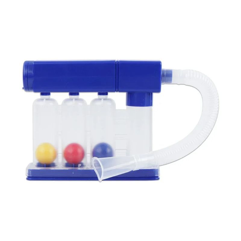 Incentive Spirometry 3 Bola Fisioterapi Nafas Spirometer Adjustable Spirometer Portable Alat