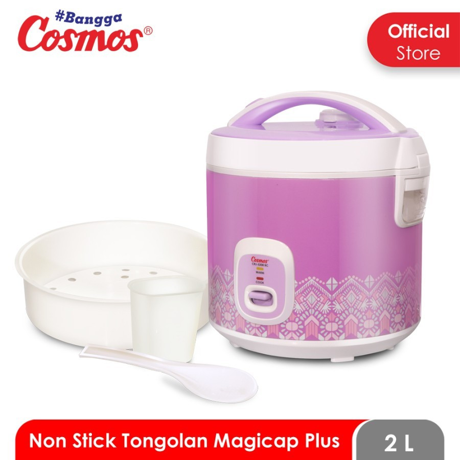 COSMOS - Magic Com I Rice Cooker Non Stick 2 Liter 3in1 CRJ5208BC