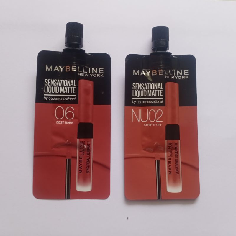 Maybelline Sensational Liquid Matte Lipstick Sachet 2ml