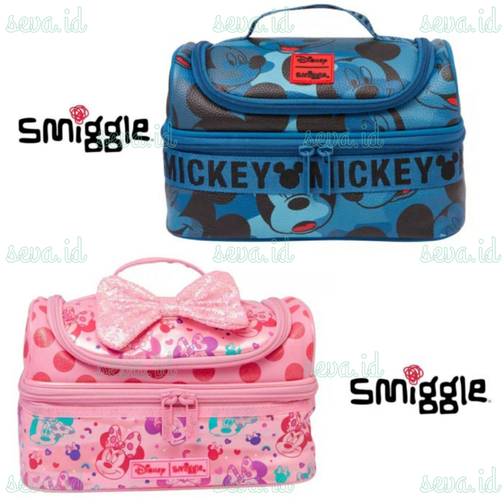 Smiggle Disney Double Decker Lunch bag Mickey and Minnie