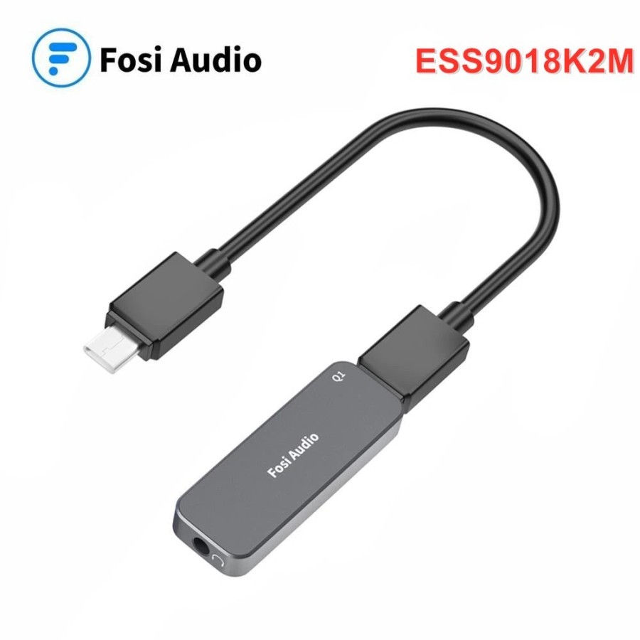 Fosi Audio Q1 Portable Headphone Amplifier USB DAC 24bit/192K
