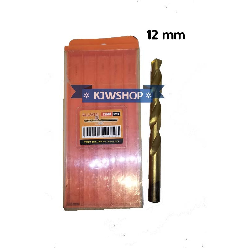 Mata Bor Besi 12 mm TinCoated Mata Bor 12mm Kuning Twist Drill Bit 12mm Mata Bor Kuning 12 mm Mata B