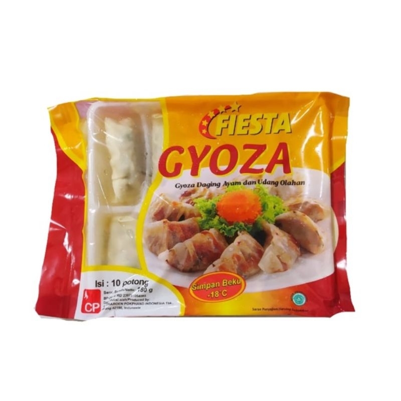 

Fiesta Gyoza Ayam & Udang / Dimsum Isi Ayam Udang | Berat Bersih 180gr