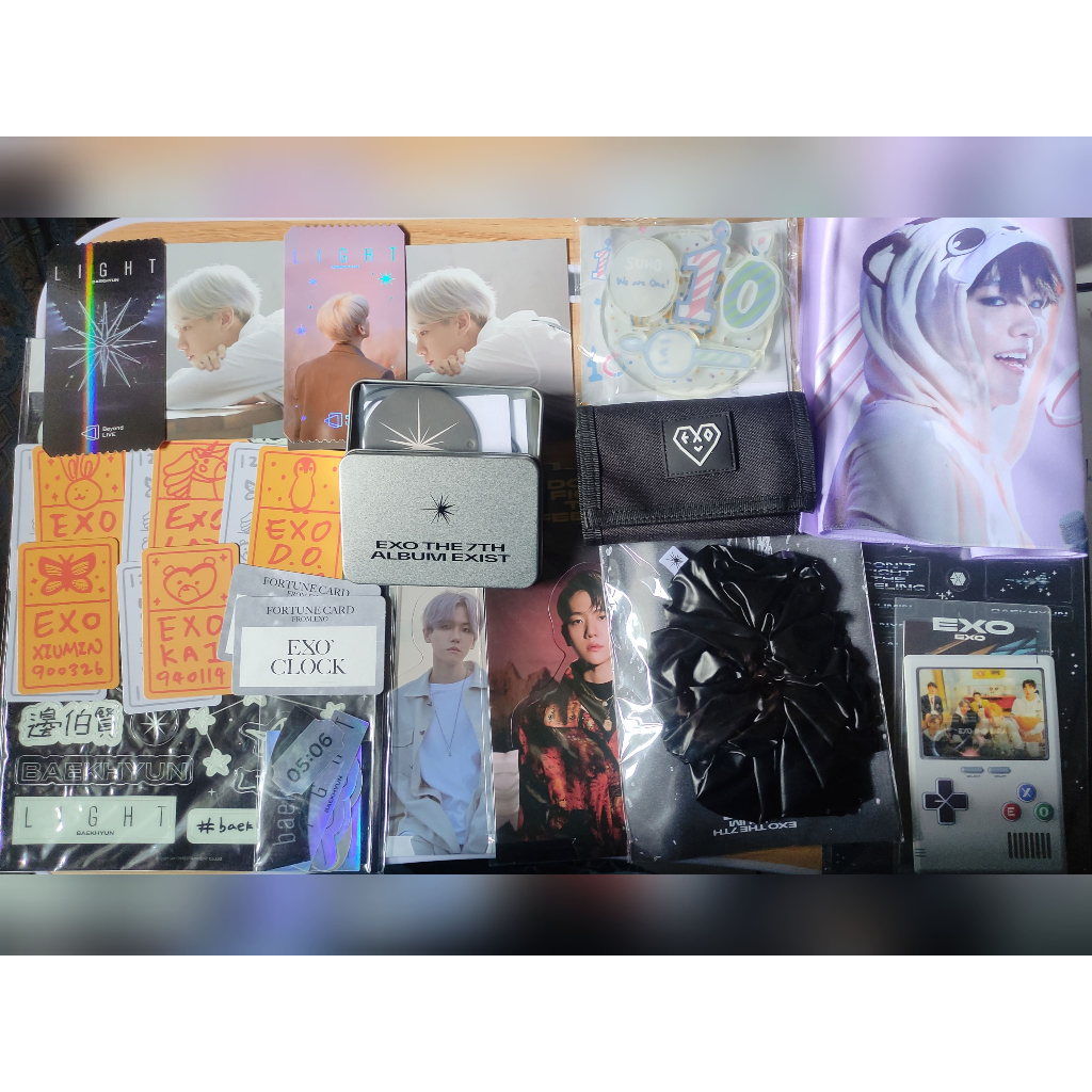 Merchandise Merch Md EXO Official Paper Freshener Hair Chou Chou Deco DFTF Light Zodiac Nightglow AR