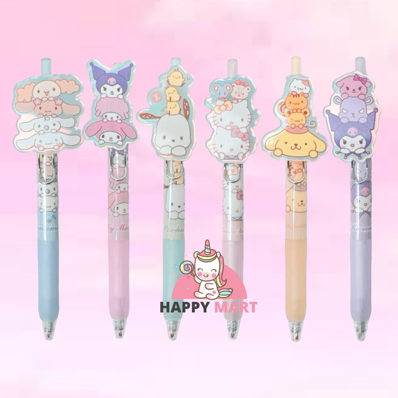 

Pulpen motif sanrio Tsum tsum kuromi / melody / cinnamoroll