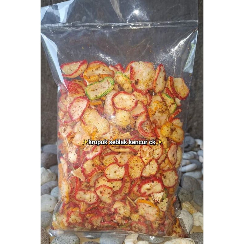 

COD Sebring seblak kerupuk bawang bantet kerupuk jablay isi 500gram