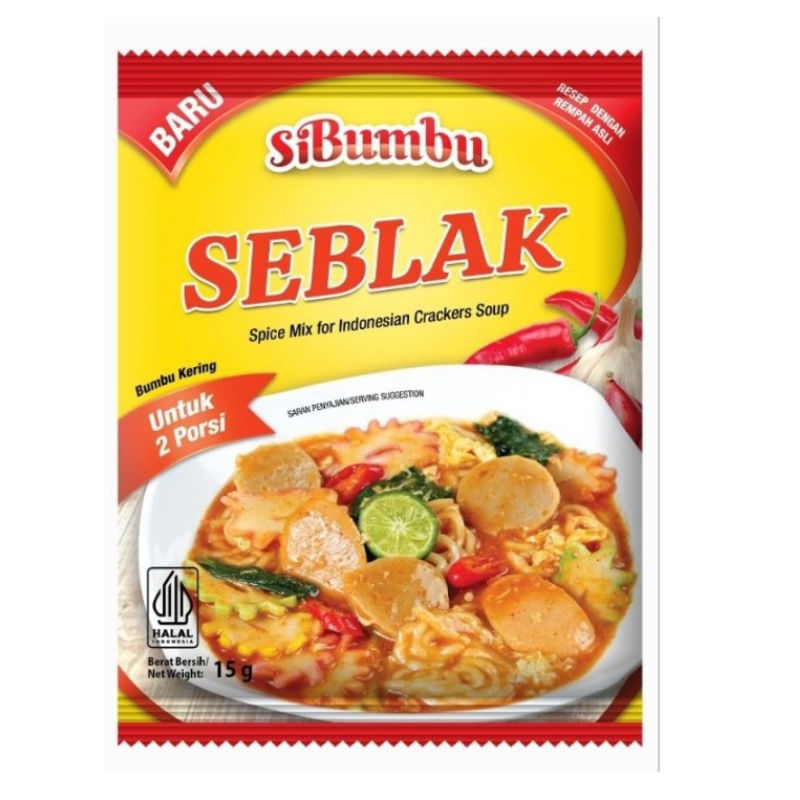 

SiBumbu Seblak Instan 15gr Bisa Untuk 2 Porsi / Bumbu Seblak