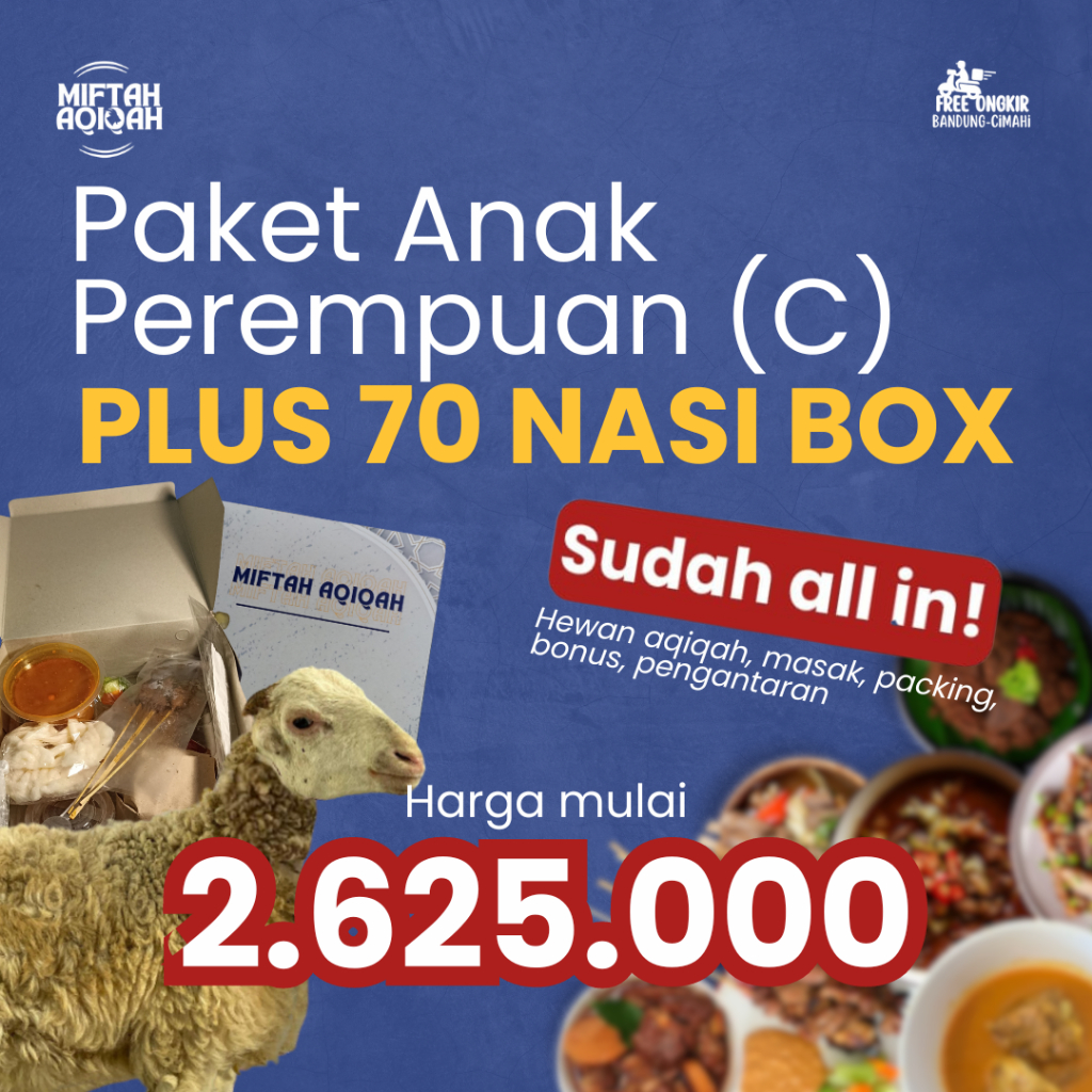 

Paket Aqiqah Anak Perempuan 70 Box (TIPE C)