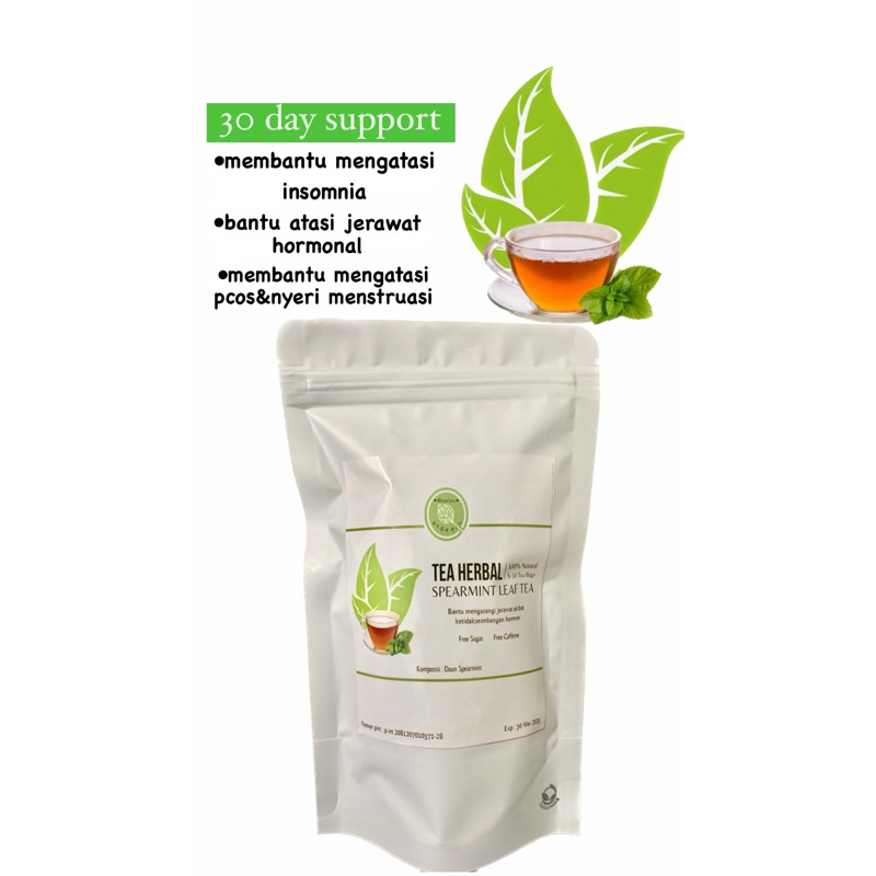 

spearmint tea 100% original untuk mengatasi jerawat hormonal