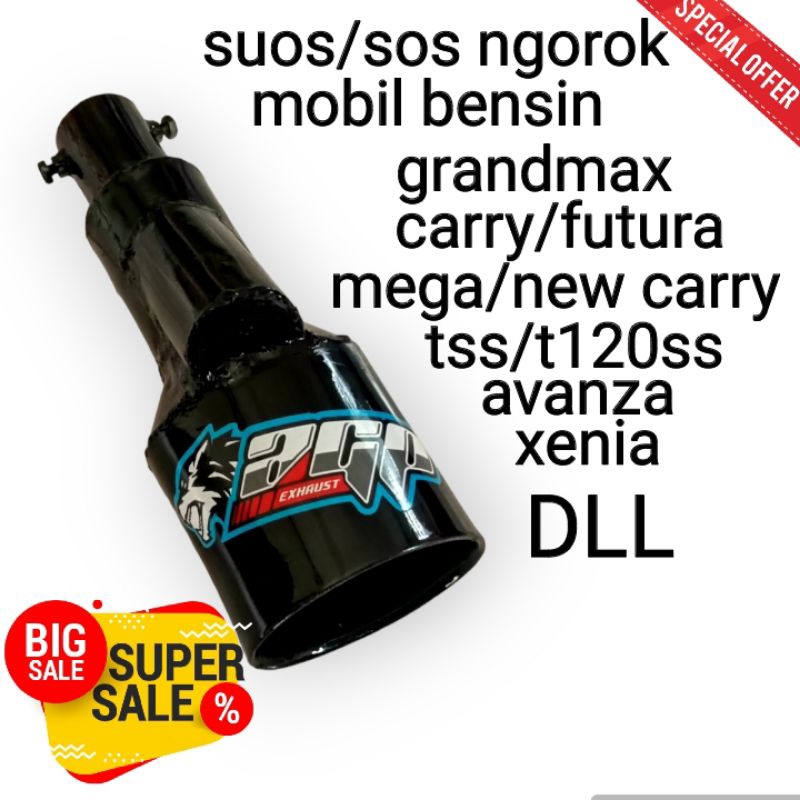 Knalpot suos sos ngorok basah all mobil bensin grandmax,carry,t120ss,apv,xenia,avanza DLL