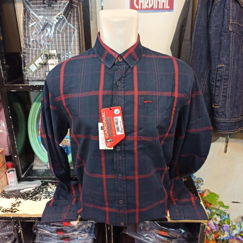 Bigsize x3 x4 Kemeja Panjang Cardinal Slimfit Katun CAKAI2666