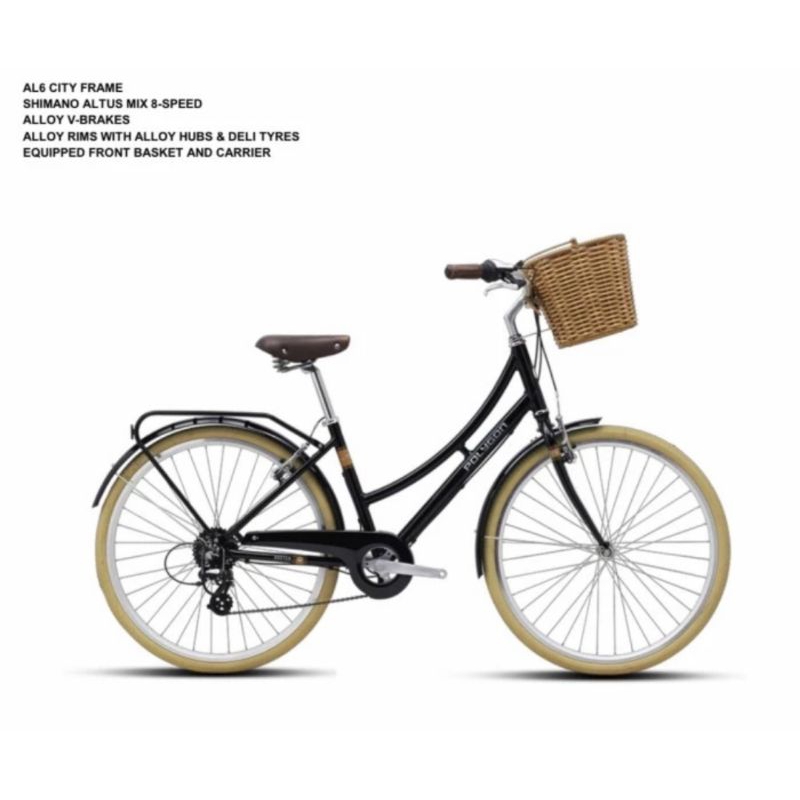 Sepeda mini keranjang 26 Polygon Oosten