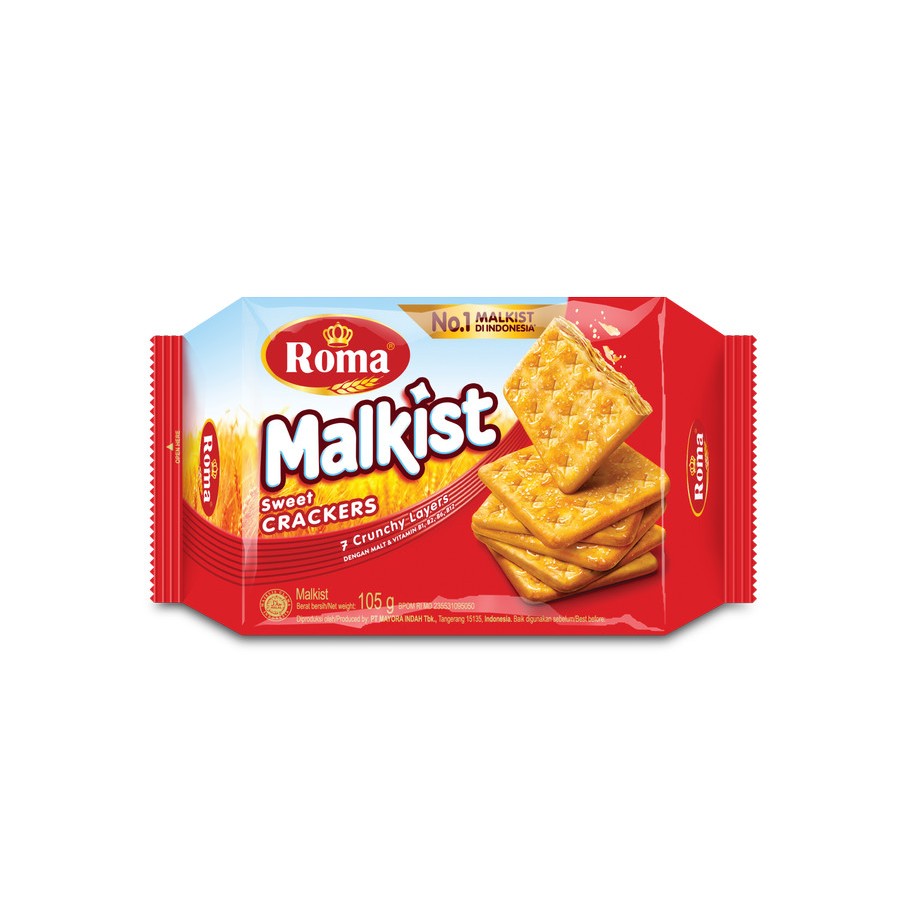 

Roma Gula Malkist Crackers Biskuit 105 gram