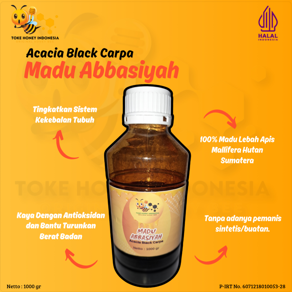 

Madu Abbasiyah Acacia Black Carpa - 1000gr