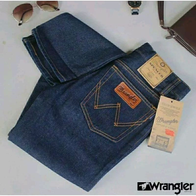 top news celana jeans WARENGLER/ LEA 606  warnah blue black