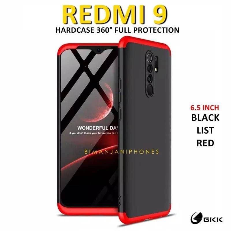 Redmi 9T - Redmi 9 - 9 Power Hard Case 360° Full Protection 3in1 Full Armor GKK ORIGINAL