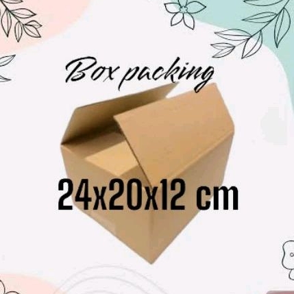 

kardus box kecil 24x20x12 cm dus recycle luar polos recycle