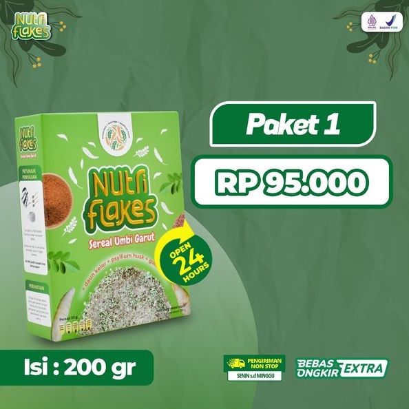 

Stok terbaru NUTRIFLAKES ORIGINAL Sereal Sehat Terapi Asam Lambung