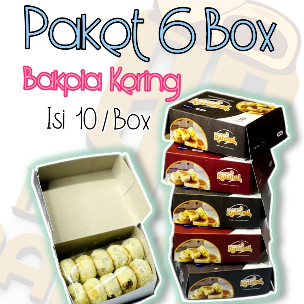 

BISA COD PAKET 6 BOX BAKPIA PATHOK RAIZHEL ISI 1 buruan